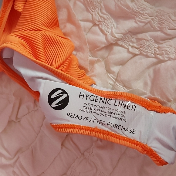 Nani Textured Sandbar Tangerine One Piece Swimsuit - Picture 6 of 7